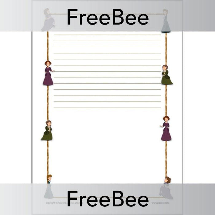 PlanBee Free Downloadable Victorian Page Border by PlanBee