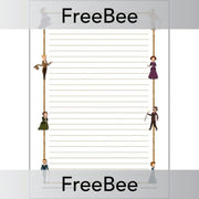 PlanBee Free Downloadable Victorian Page Border by PlanBee