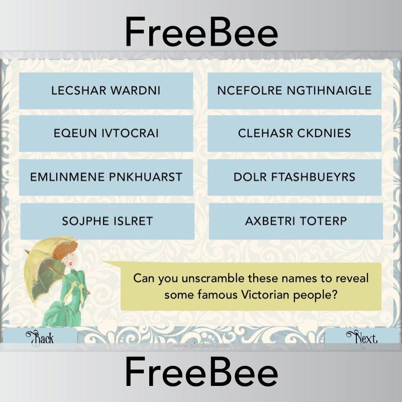 Free Victorian Quiz Brain Teaser Presentation by PlanBee