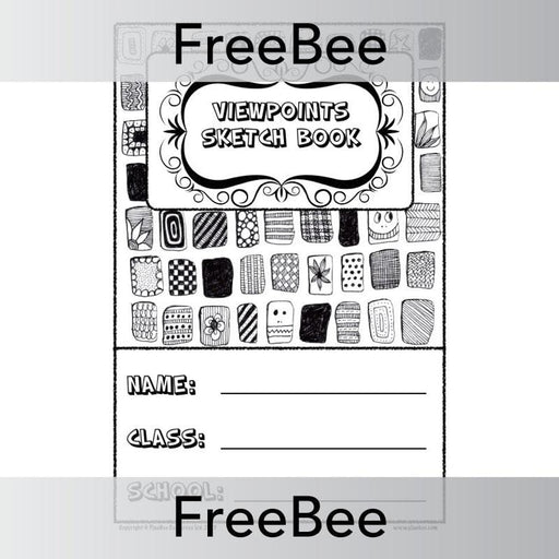 PlanBee Viewpoints Sketch Book Cover | PlanBee FreeBees