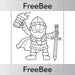 Free Downloadable Viking Colouring Pages by PlanBee