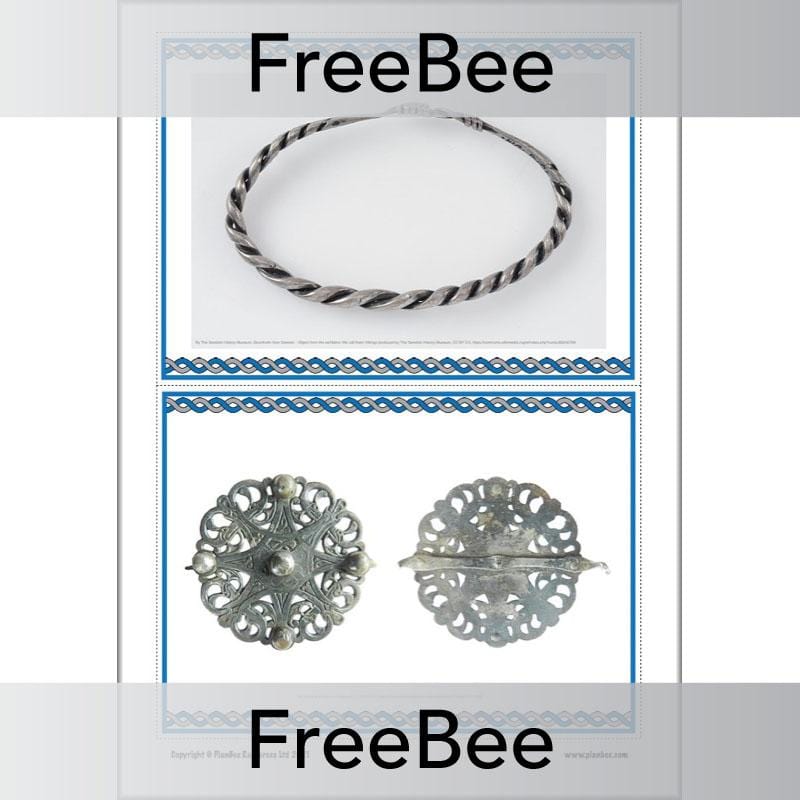 PlanBee Viking Jewellery KS2 Picture Cards by PlanBee