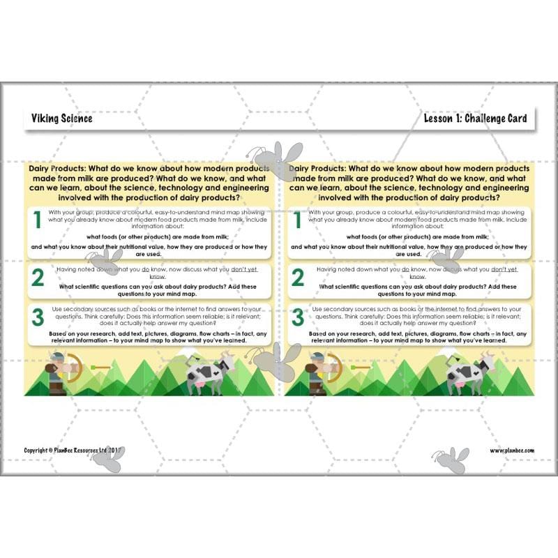 PlanBee Viking Science - Working Scientifically: Year 5 & Year 6 Science