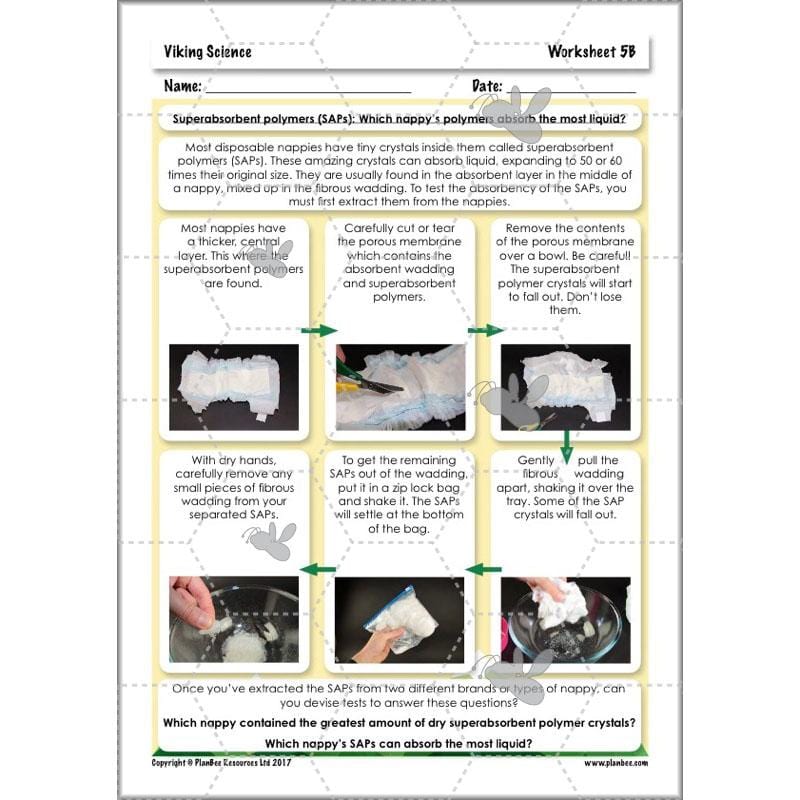 PlanBee Viking Science - Working Scientifically: Year 5 & Year 6 Science