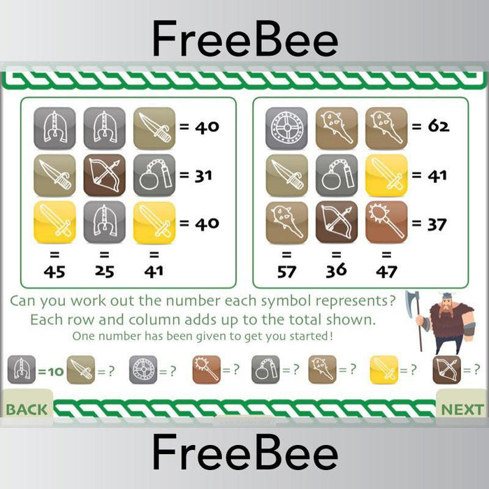 Free Viking Riddles and Maths Brain Teasers by PlanBee