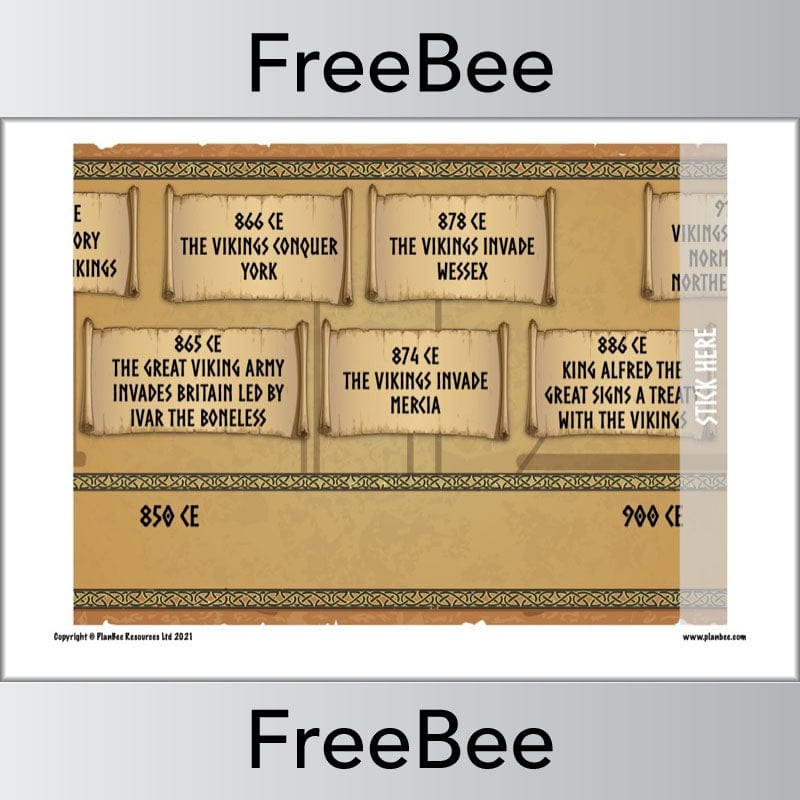 PlanBee FREE Vikings Timeline KS2 by PlanBee