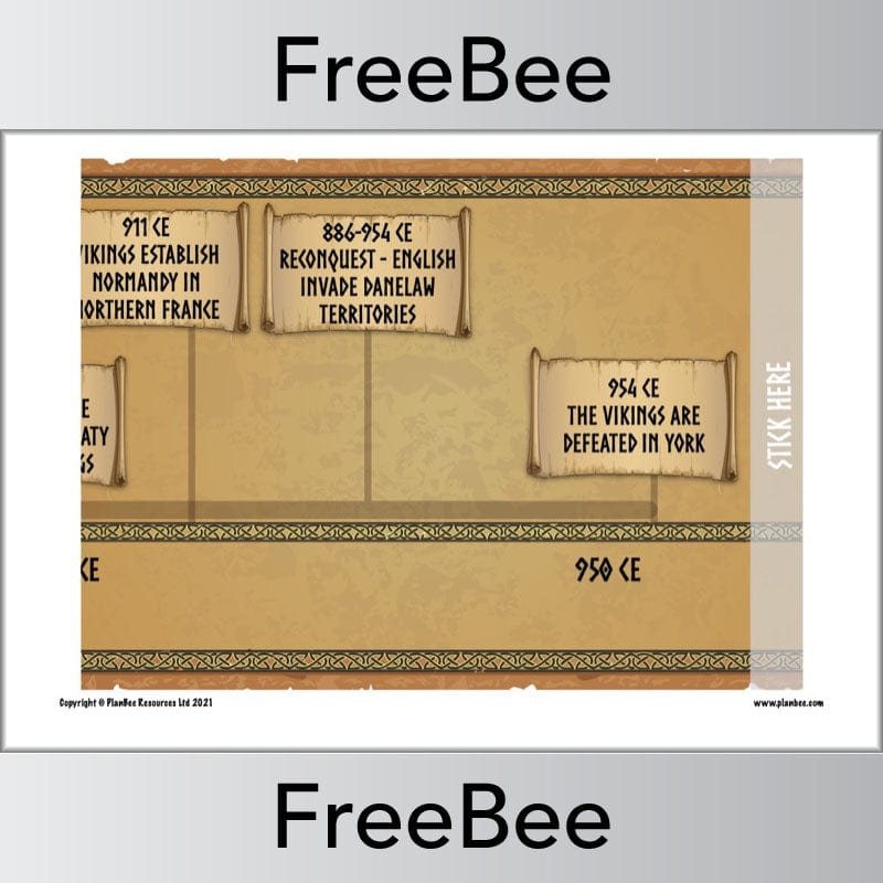 PlanBee FREE Vikings Timeline KS2 by PlanBee