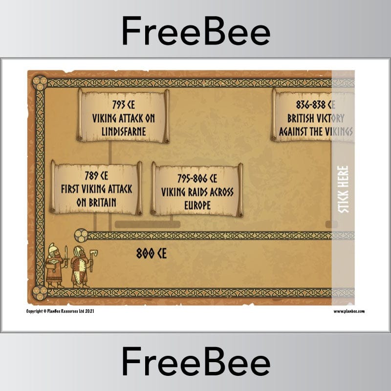 PlanBee FREE Vikings Timeline KS2 by PlanBee