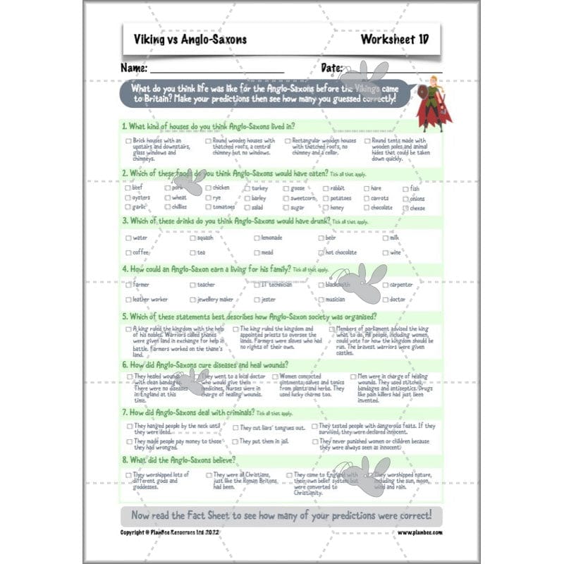 PlanBee Vikings and Anglo Saxons KS2 Planning Pack by PlanBee