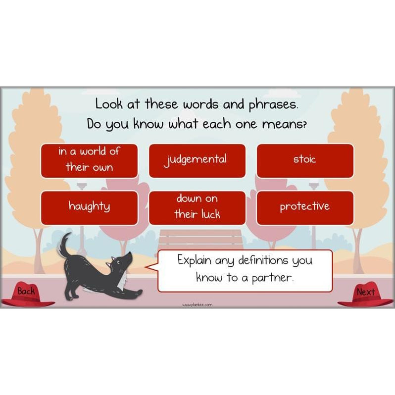 Voices in the Park Activities | Year 5 English lessons | PlanBee