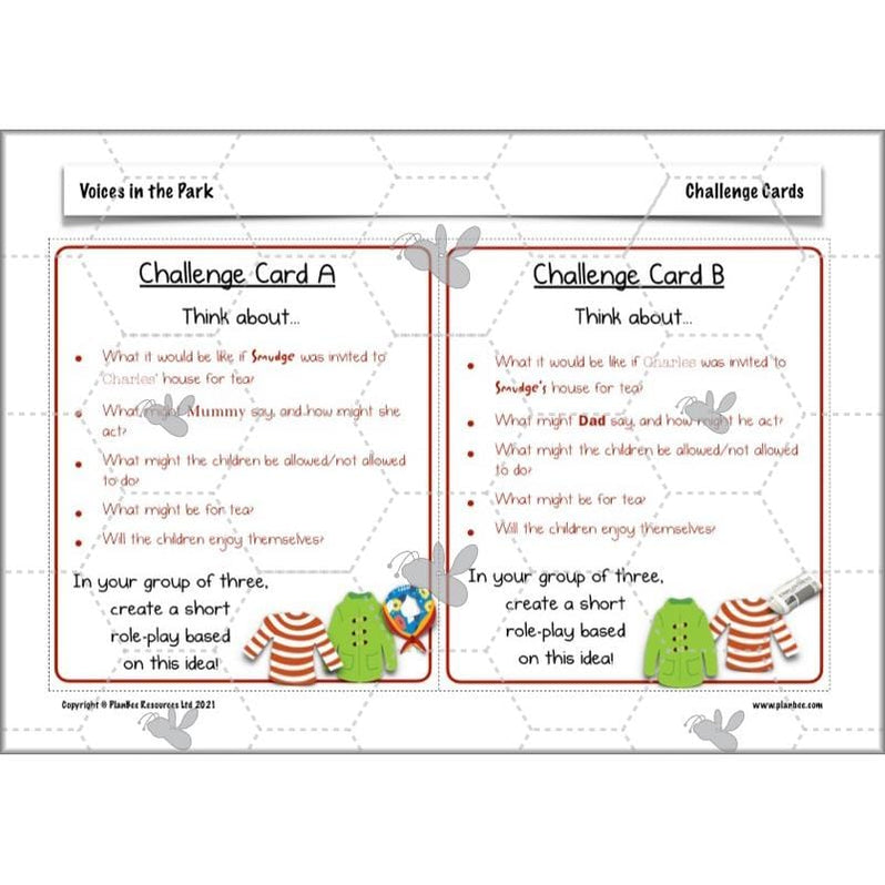 Voices in the Park Activities | Year 5 English lessons | PlanBee