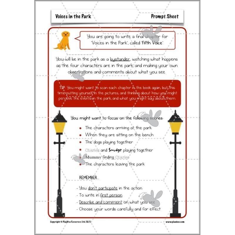 PlanBee Voices in the Park Activities | Year 5 English lessons | PlanBee