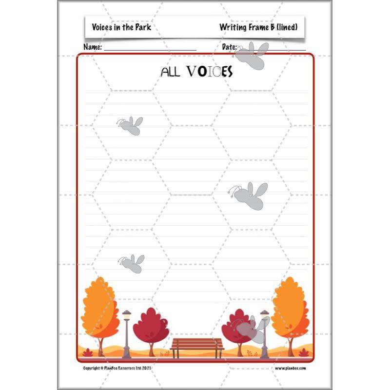PlanBee Voices in the Park Activities | Year 5 English lessons | PlanBee