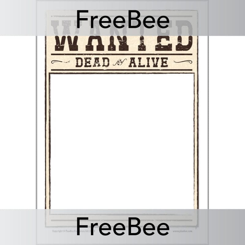 FREE Wanted Poster Templates for KS2 and KS1 | PlanBee