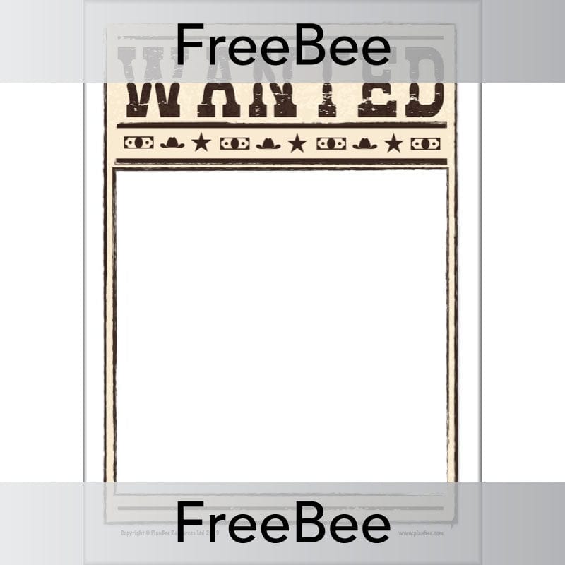 FREE Wanted Poster Templates for KS2 and KS1 | PlanBee