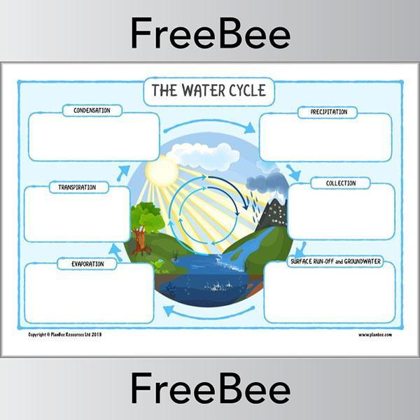 PlanBee FREE The Water Cycle KS2 Diagram by PlanBee