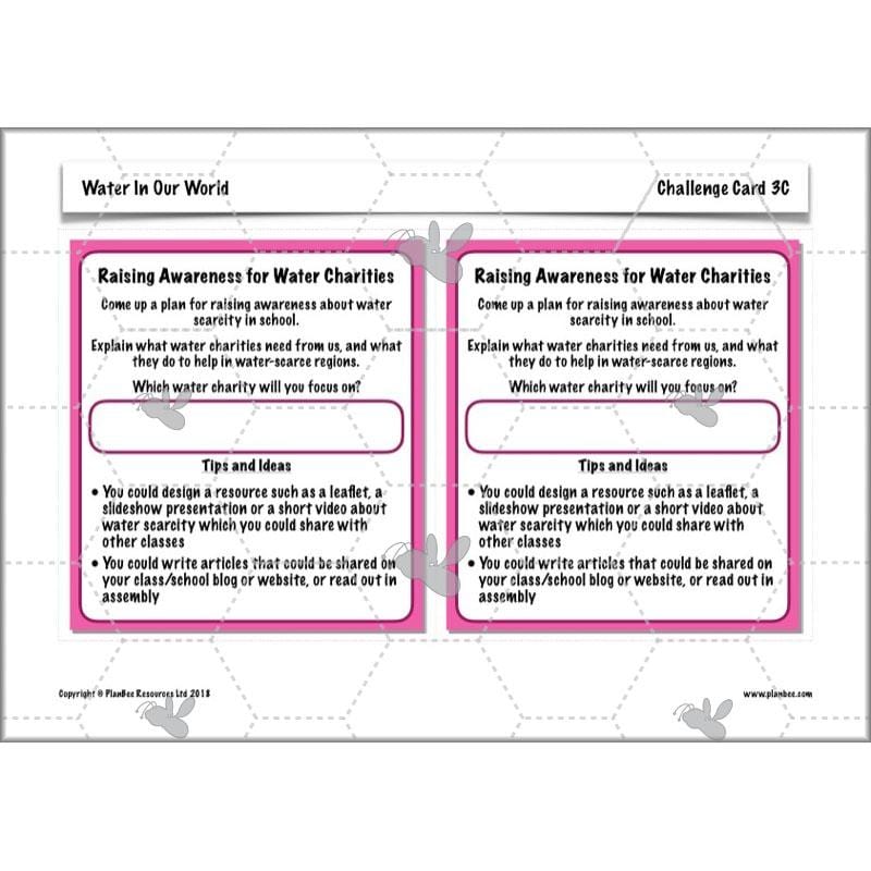 PlanBee Water Topic KS2 Water in our World Lessons by PlanBee