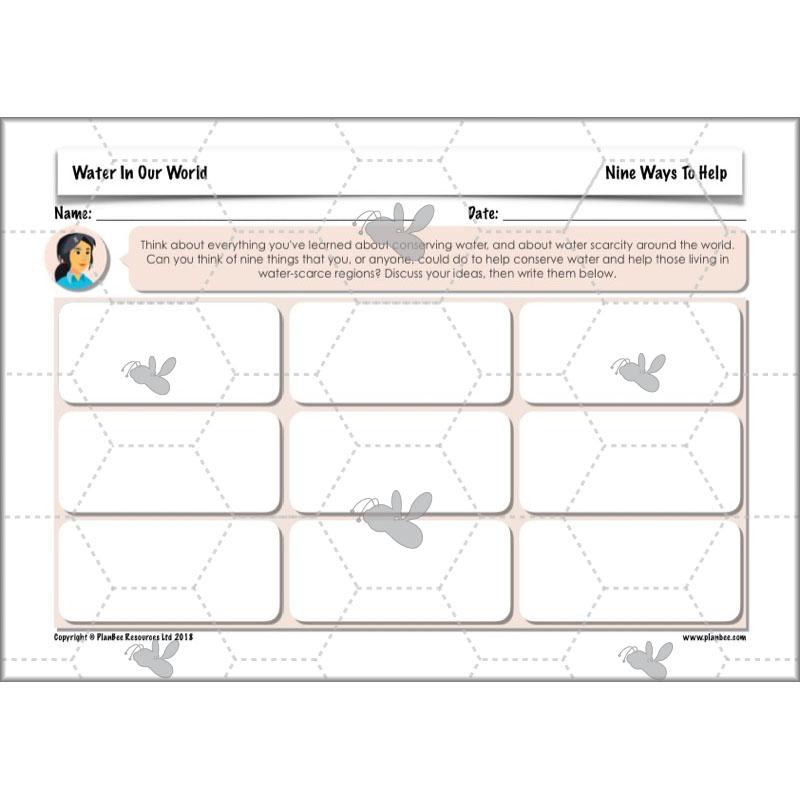 PlanBee Water Topic KS2 Water in our World Lessons by PlanBee