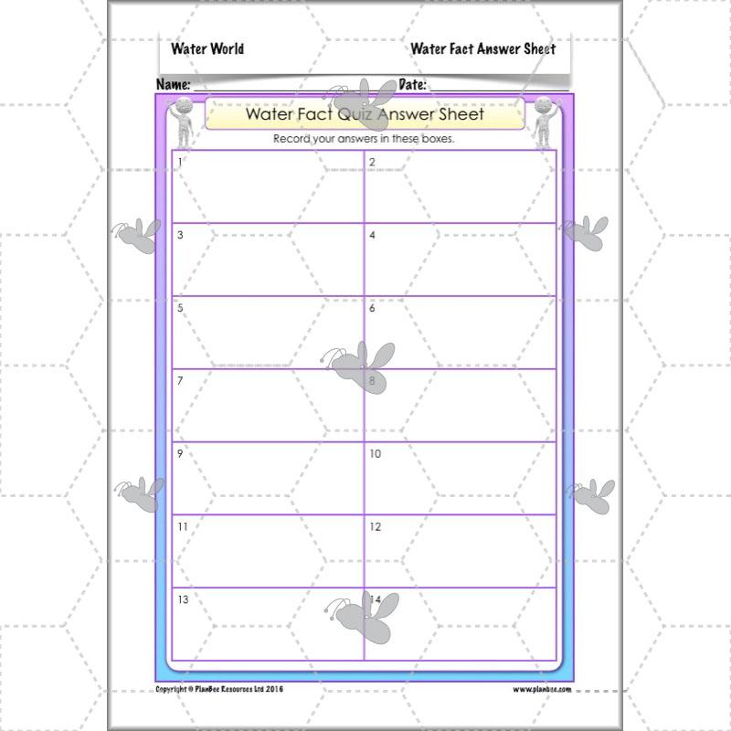 PlanBee Water World: Year 5 & Year 6 Geography scheme of work