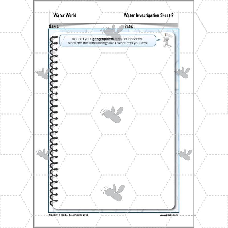 PlanBee Water World: Year 5 & Year 6 Geography scheme of work