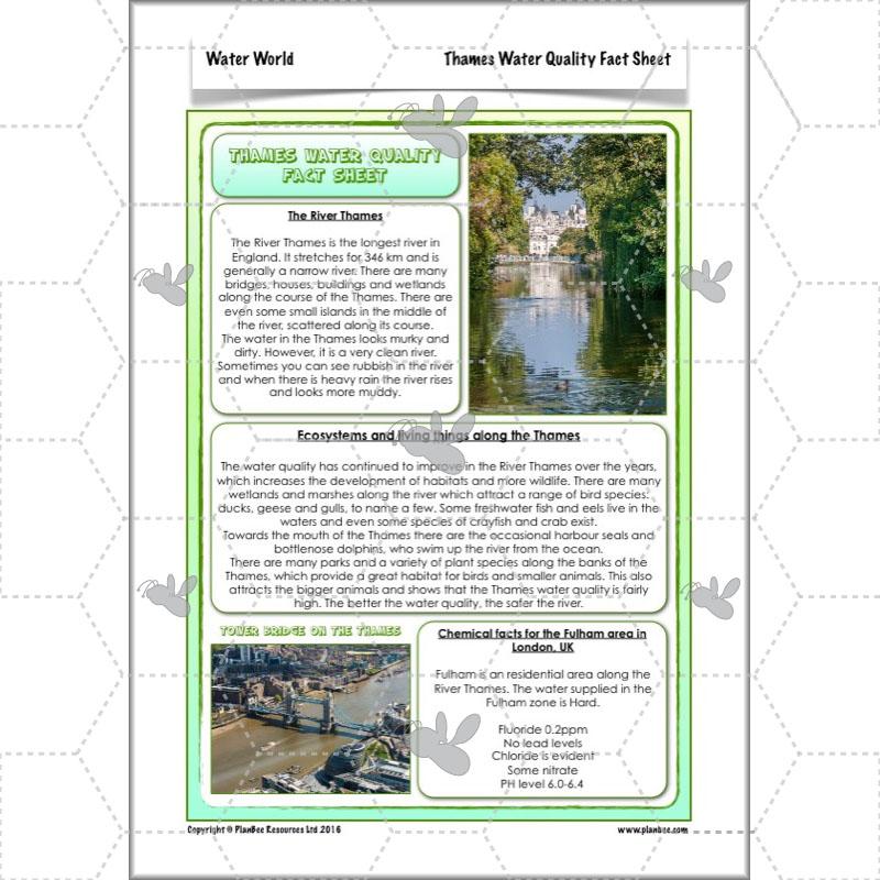 PlanBee Water World: Year 5 & Year 6 Geography scheme of work