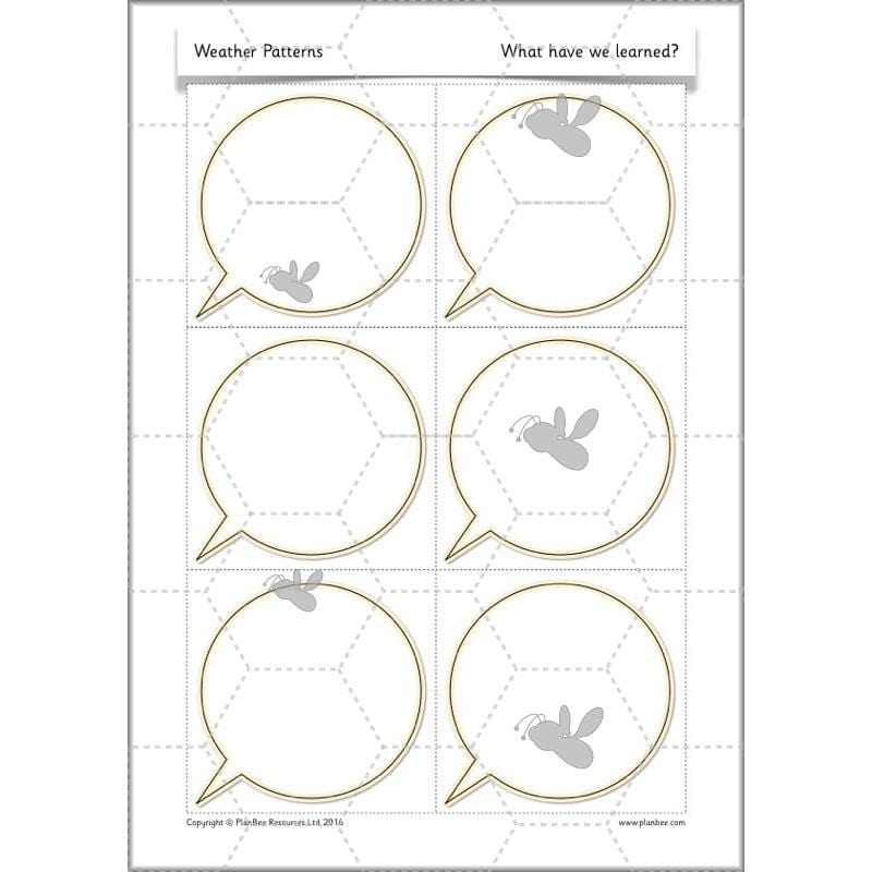 PlanBee Weather Patterns: KS1 lessons, activities and worksheets