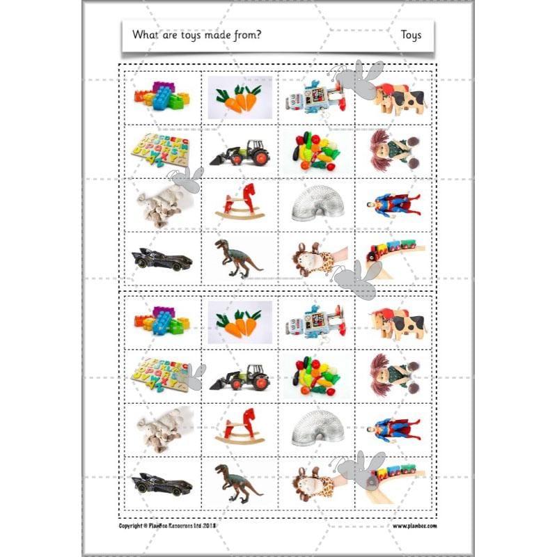 PlanBee Materials and their Properties KS1 Year 1 Science