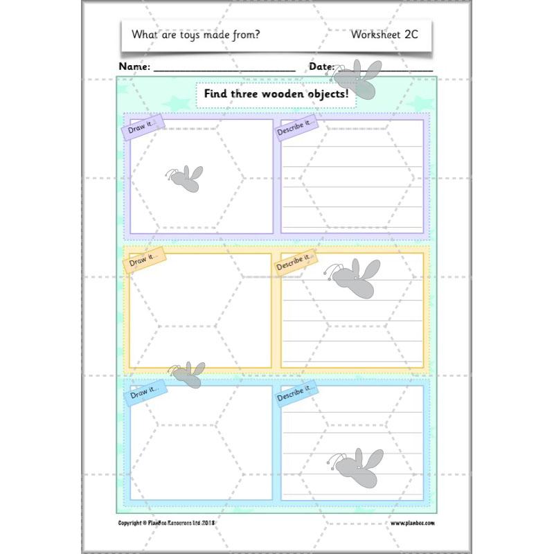 PlanBee Materials and their Properties KS1 Year 1 Science