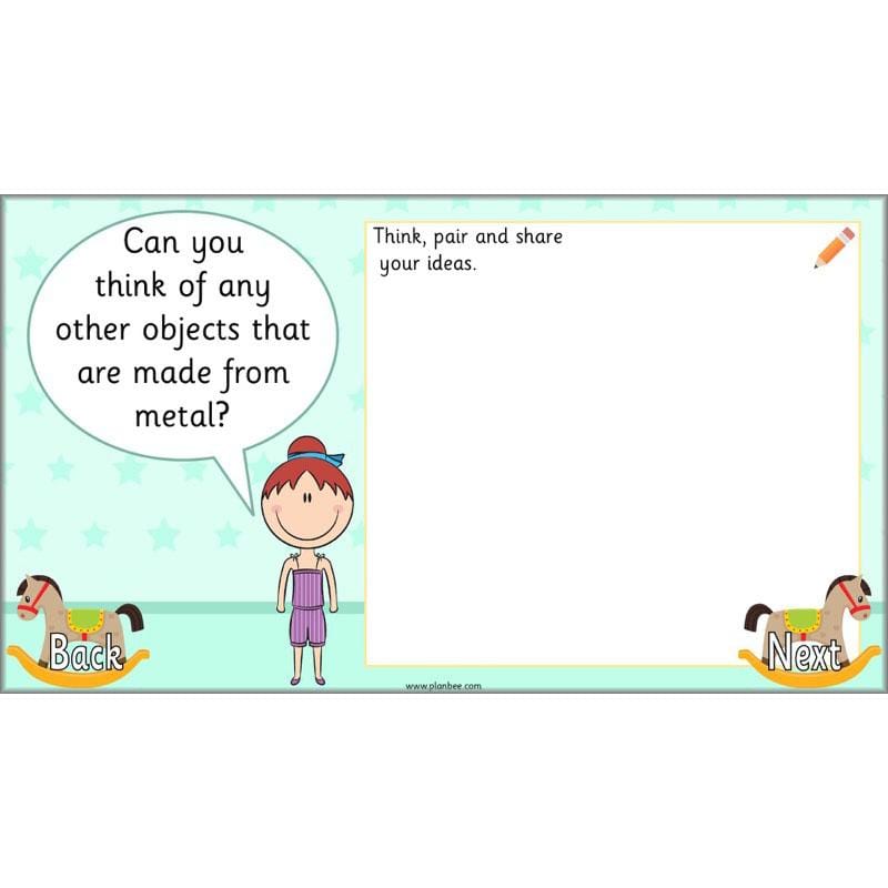 PlanBee Materials and their Properties KS1 Year 1 Science