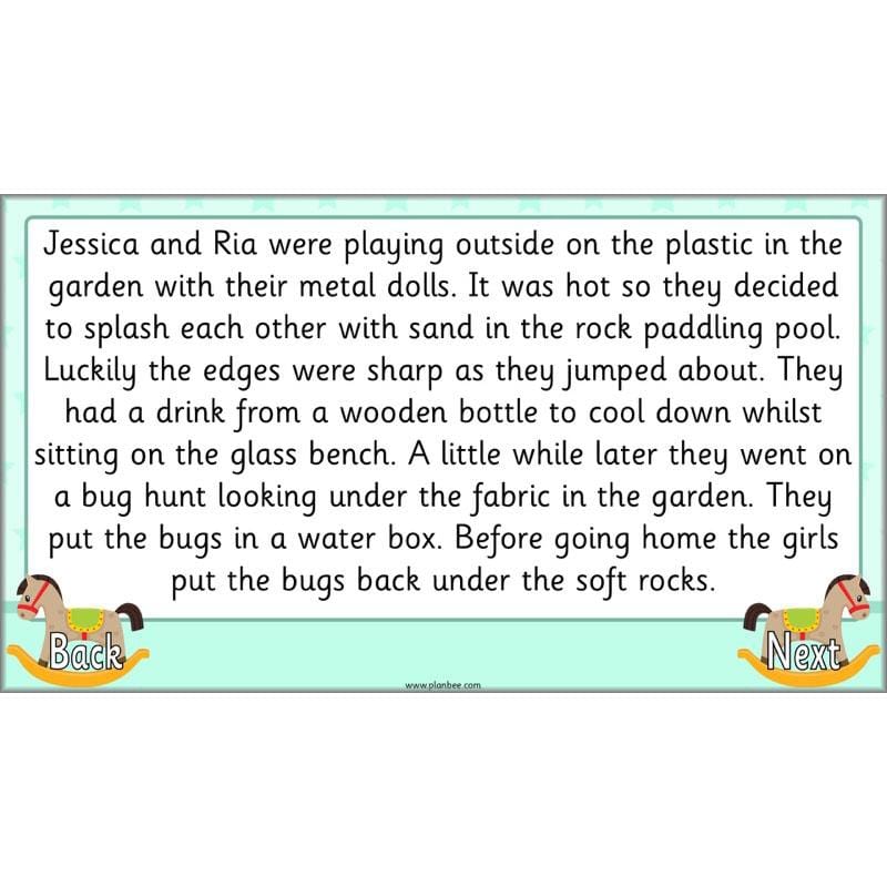 PlanBee Materials and their Properties KS1 Year 1 Science