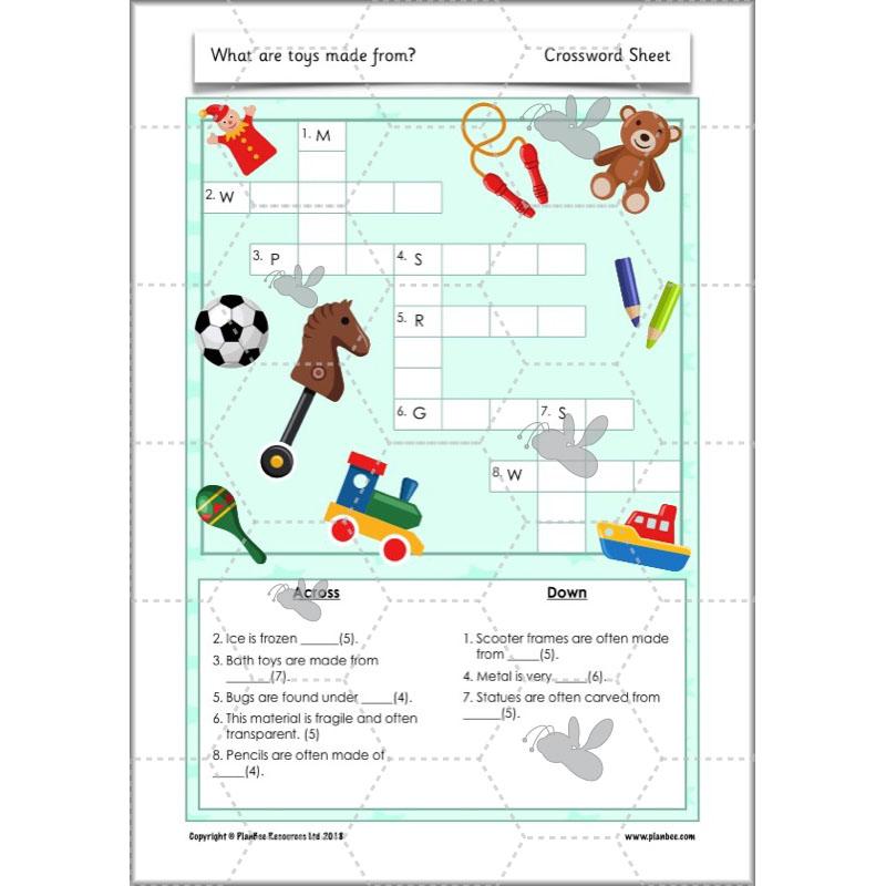PlanBee Materials and their Properties KS1 Year 1 Science