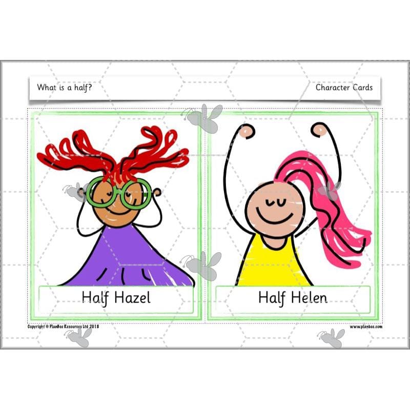 PlanBee What is a half? - KS1 Year 1 lesson pack