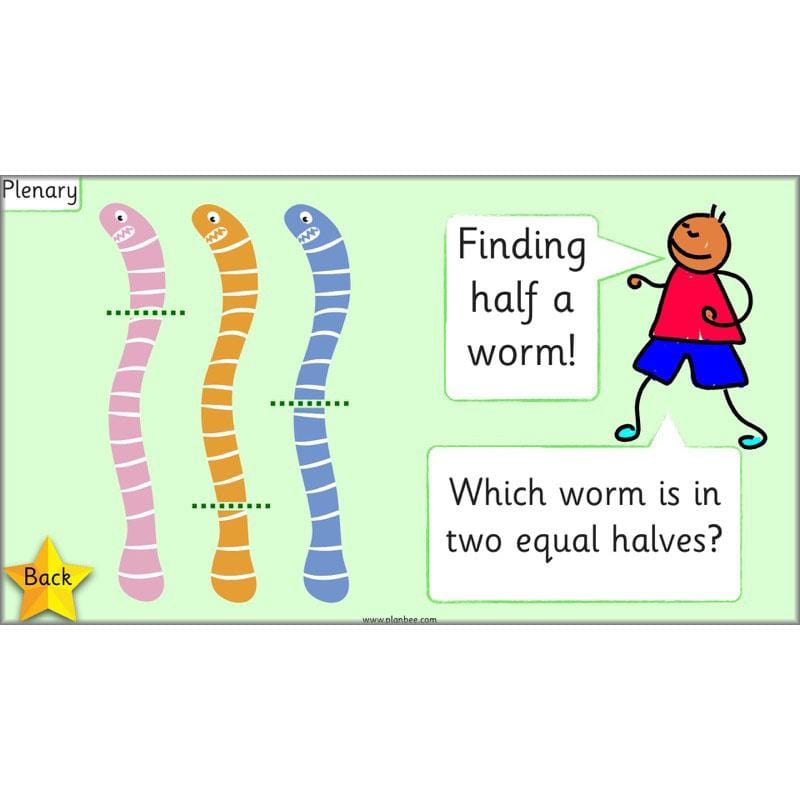 PlanBee What is a half? - KS1 Year 1 lesson pack
