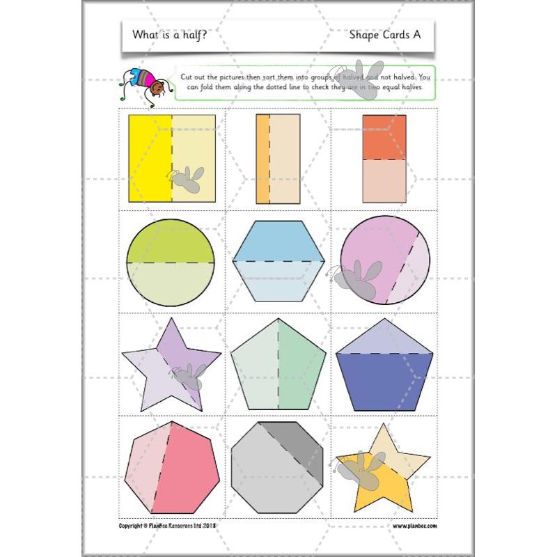 PlanBee What is a half? - KS1 Year 1 lesson pack