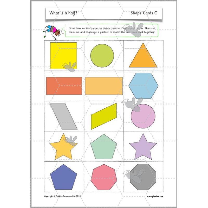 PlanBee What is a half? - KS1 Year 1 lesson pack