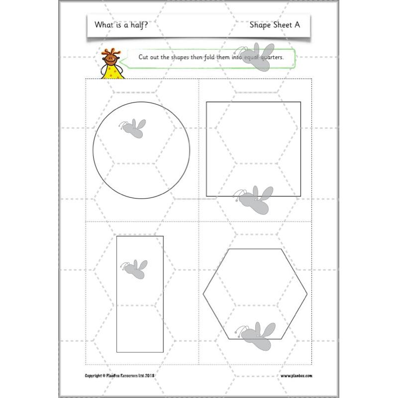 PlanBee What is a half? - KS1 Year 1 lesson pack