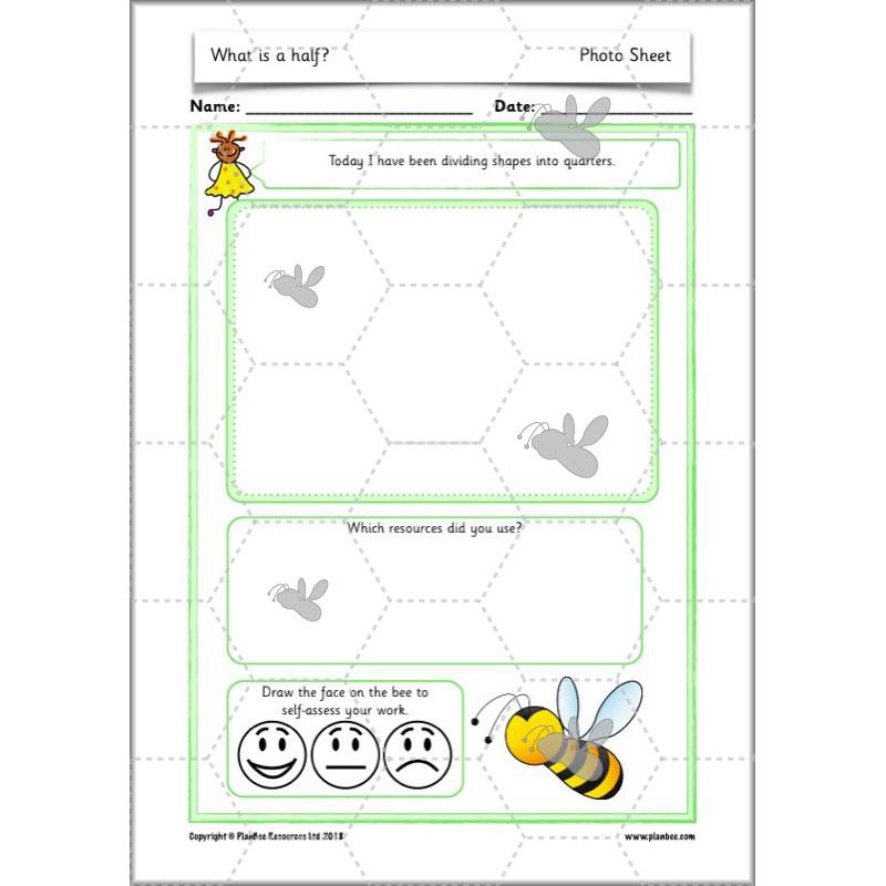 PlanBee What is a half? - KS1 Year 1 lesson pack