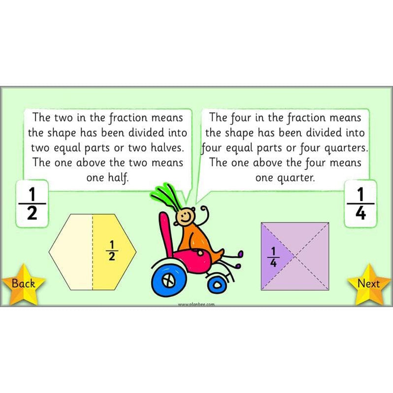 What is a half? Fractions for Year 1 by PlanBee
