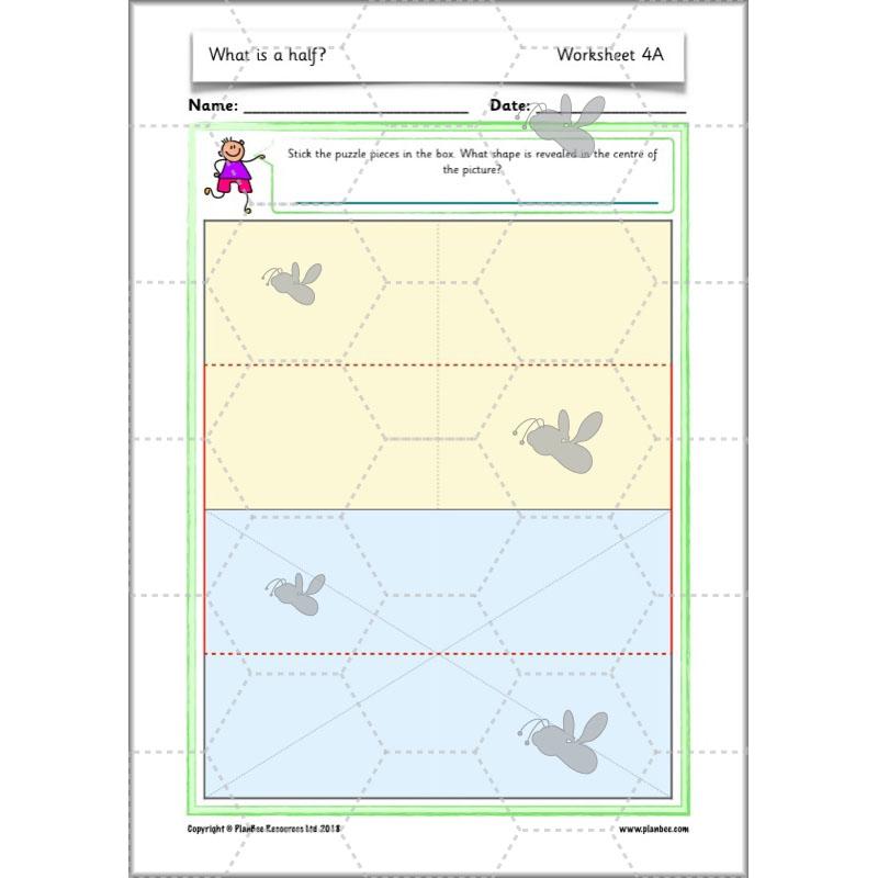 PlanBee What is a half? - KS1 Year 1 lesson pack