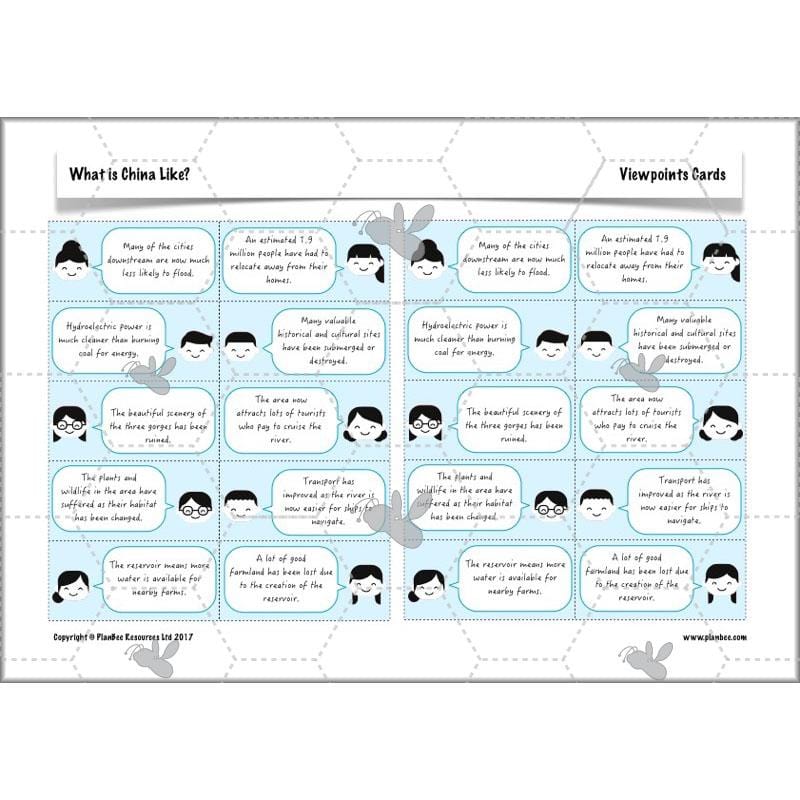 PlanBee China KS2 Geography Lesson Planning Pack for Year 5 & 6