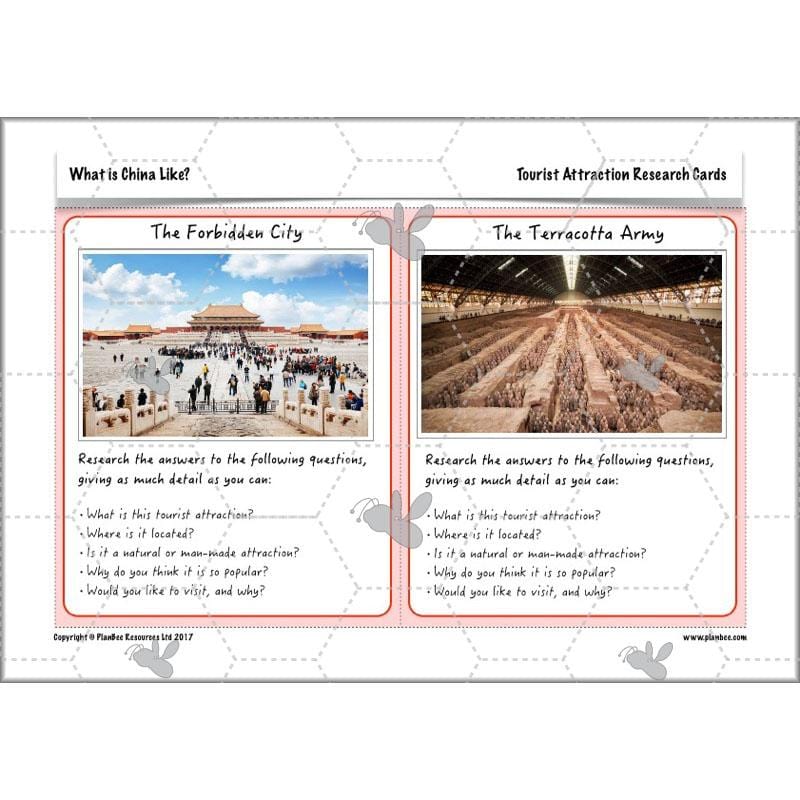PlanBee China KS2 Geography Lesson Planning Pack for Year 5 & 6
