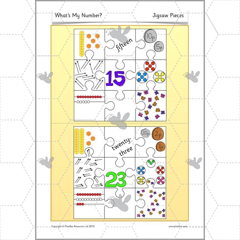 PlanBee What's My Number? Complete Year 2 Maths Lessons and Resources