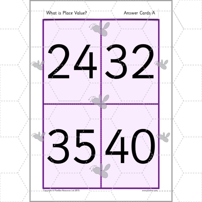 PlanBee What is Place Value? Year 2 Maths lesson plans and resources