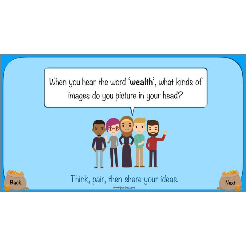 PlanBee What is Wealth? KS2 ESR lessons by PlanBee