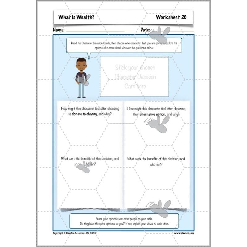 PlanBee What is Wealth? KS2 ESR lessons by PlanBee