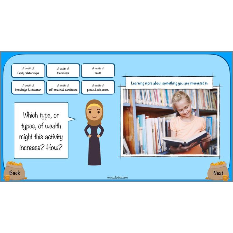 PlanBee What is Wealth? KS2 ESR lessons by PlanBee