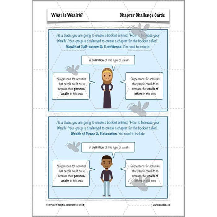 PlanBee What is Wealth? KS2 ESR lessons by PlanBee
