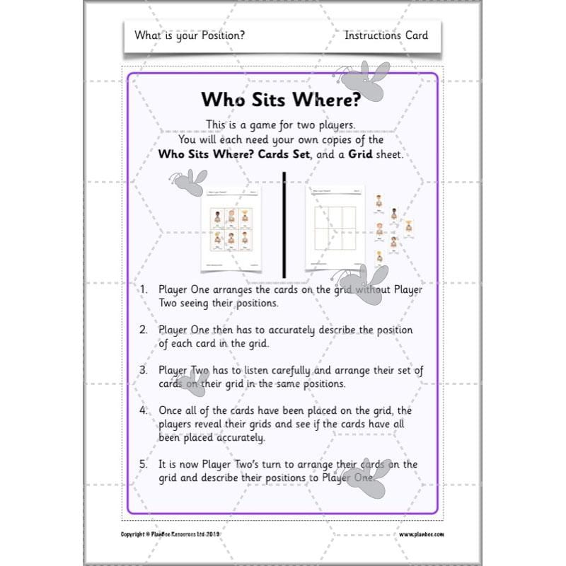 PlanBee Positional language and Directional Language KS1 by PlanBee
