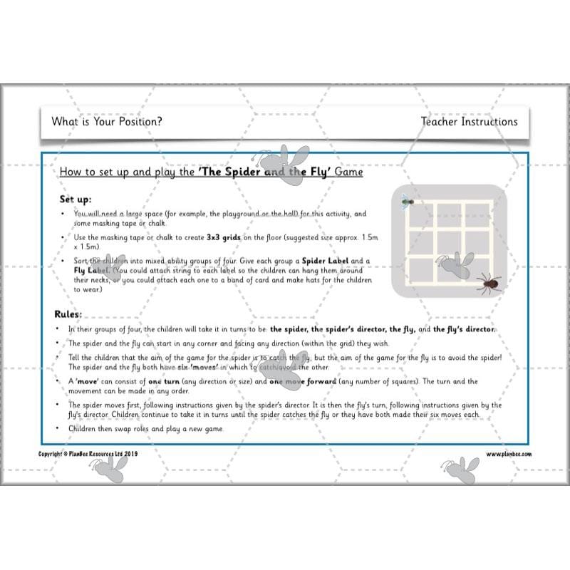 PlanBee Positional language and Directional Language KS1 by PlanBee