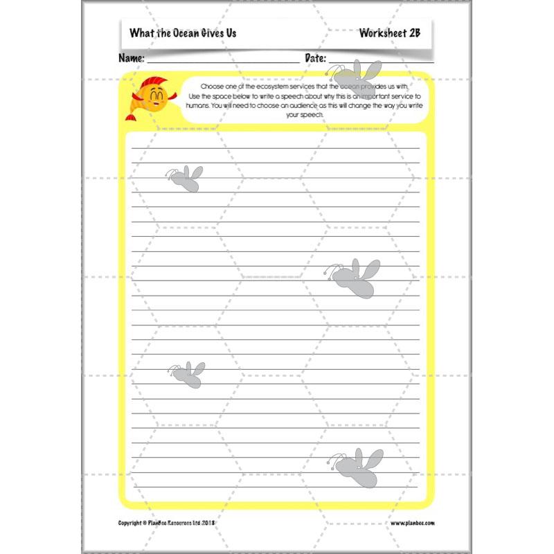 PlanBee Ocean Ecosystems KS2 ESR Lessons by PlanBee